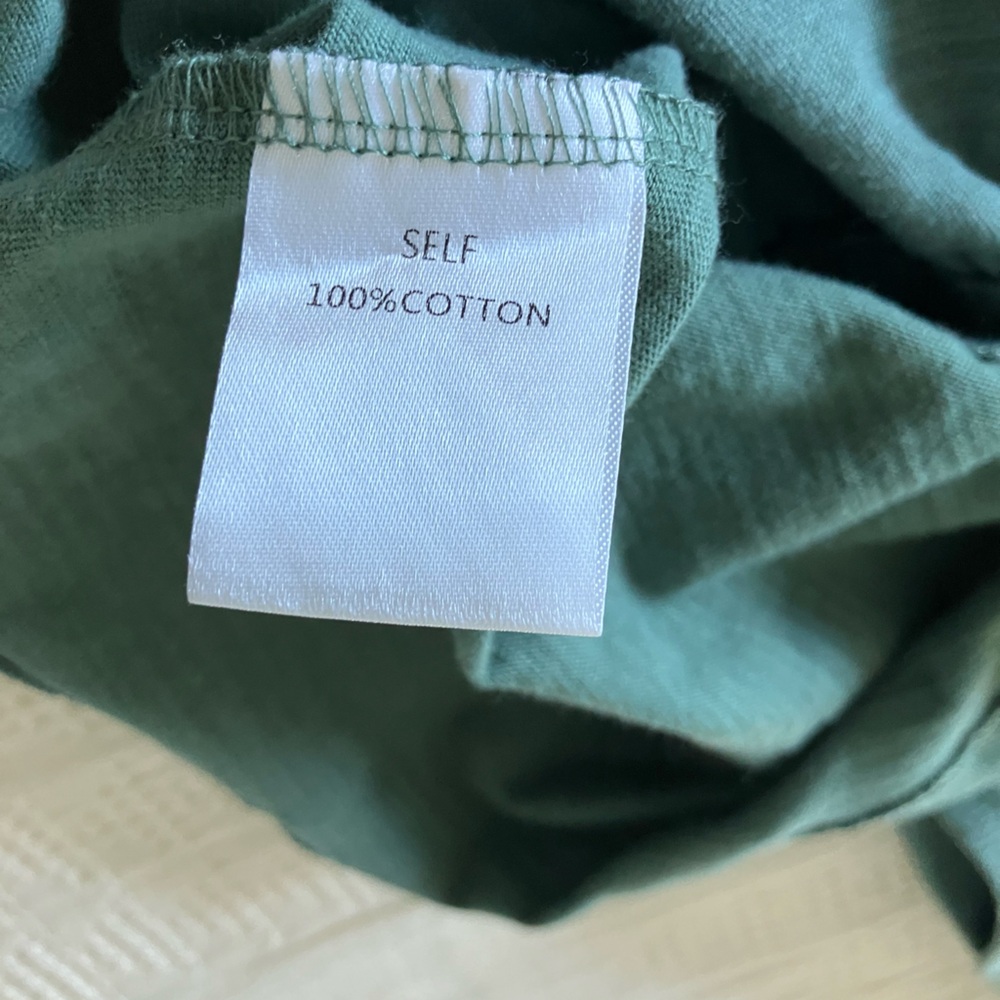 COTTON BLEU Sage Green Boxy Cotton Dress Size S (could fit M) - Picture 10 of 11